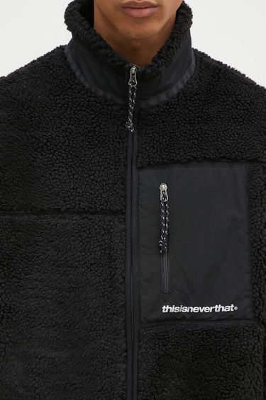 Пуховик thisisneverthat thisisneverthat SP Sherpa Fleece Jacket чорний | TN243BOWHS01, 3