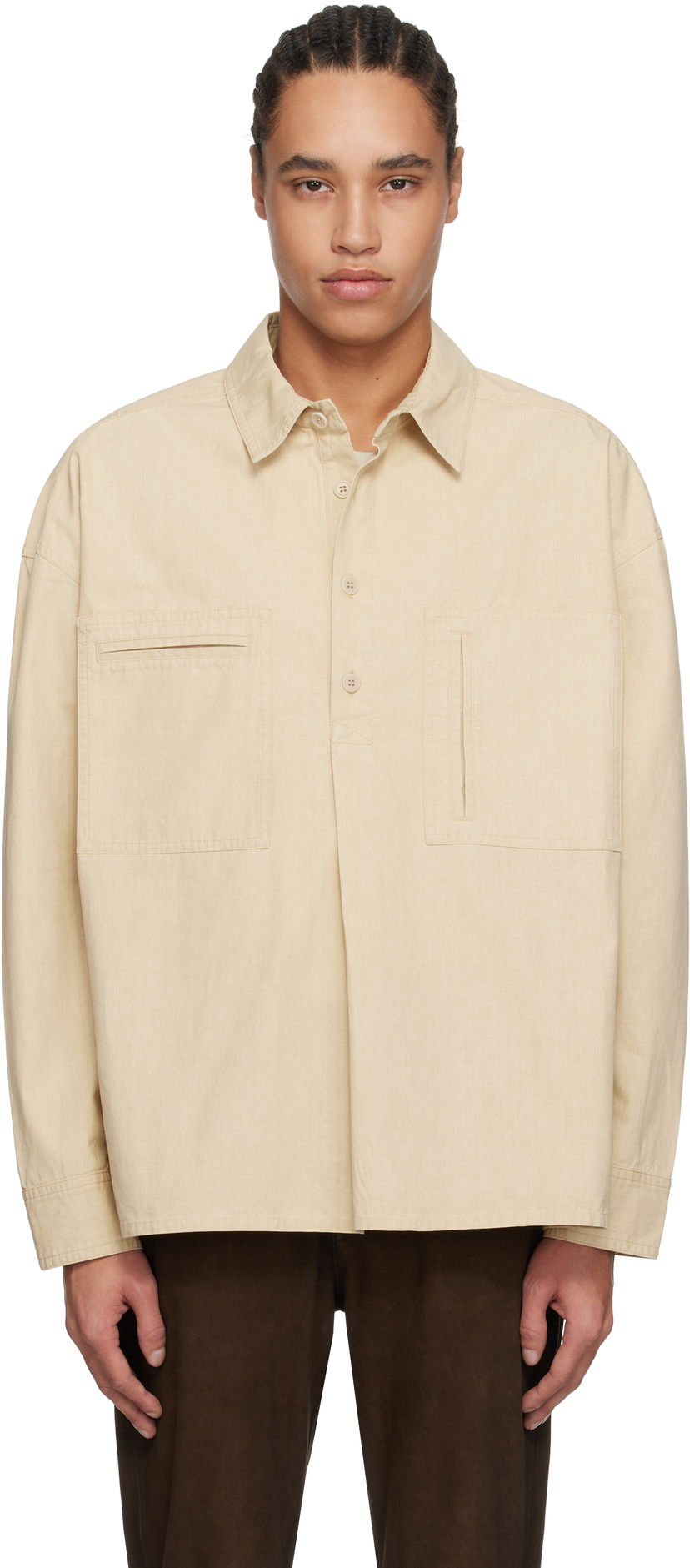Сорочка ISABEL MARANT Isabel Marant Terryc Shirt бежевий | CH0239HA-C2G01H