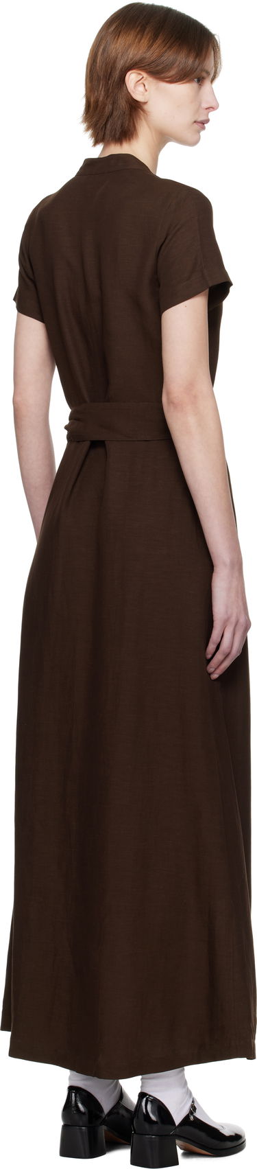 плаття A.P.C. A.P.C. Annelie Midi Dress Коричневий | VIALV-F35040, 2