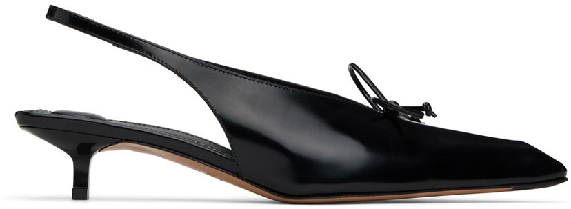 Кросівки та взуття Jacquemus Les Sculptures 'Les slingbacks Cubisto basses' Heels "Black" чорний | 24E241FO138-4036