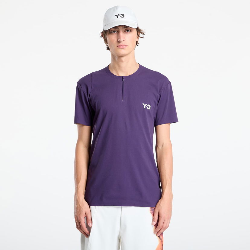 Футболка Y-3 Y-3 Zip T-Shirt Фіолетовий | JN2992