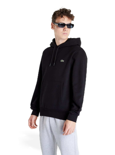 Світшоти Lacoste Organic Cotton Hooded Sweatshirt чорний | SH9623-031