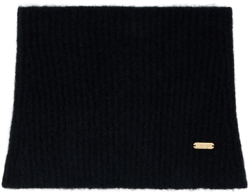 Шарф Tom Ford Tom Ford Snood with Metal Plaque чорний | SNK001-YAX935