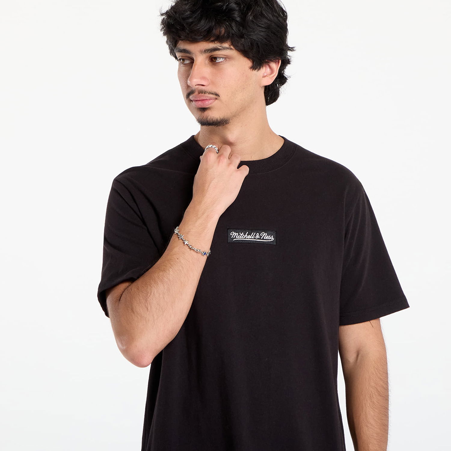 Футболка Mitchell & Ness Mitchell & Ness Branded Box Logo T-Shirt чорний | SS9609-MNNBLCK, 1