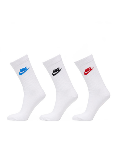 Нижня білизна та шкарпетки Nike Everyday Essential Crew Socks 3-Pack білий | DX5025-911
