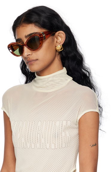 Сонцезахисні окуляри Jean Paul Gaultier Jean Paul Gaultier 'The Parisian Cat' Sunglasses Коричневий | 25/03-U-EY001-X059-18, 3
