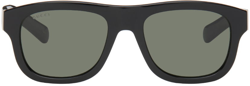 Сонцезахисні окуляри Gucci Black Oval Sunglasses чорний | GG1509S-001