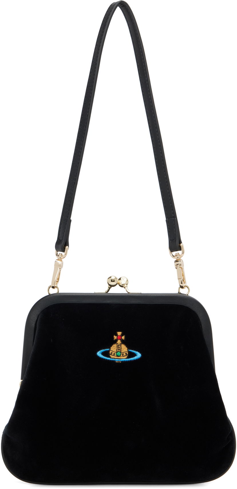Гаманець Vivienne Westwood Vivienne Westwood Vivienne Velvet Clutch чорний | 4B01000IW-W00ZL-