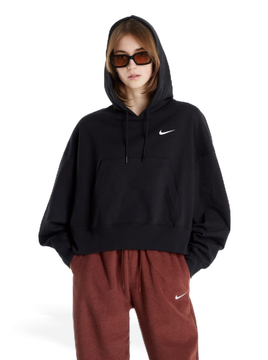 Світшоти Nike NSW Oversized Jersey Pullover Hoodie чорний | DM6417-010