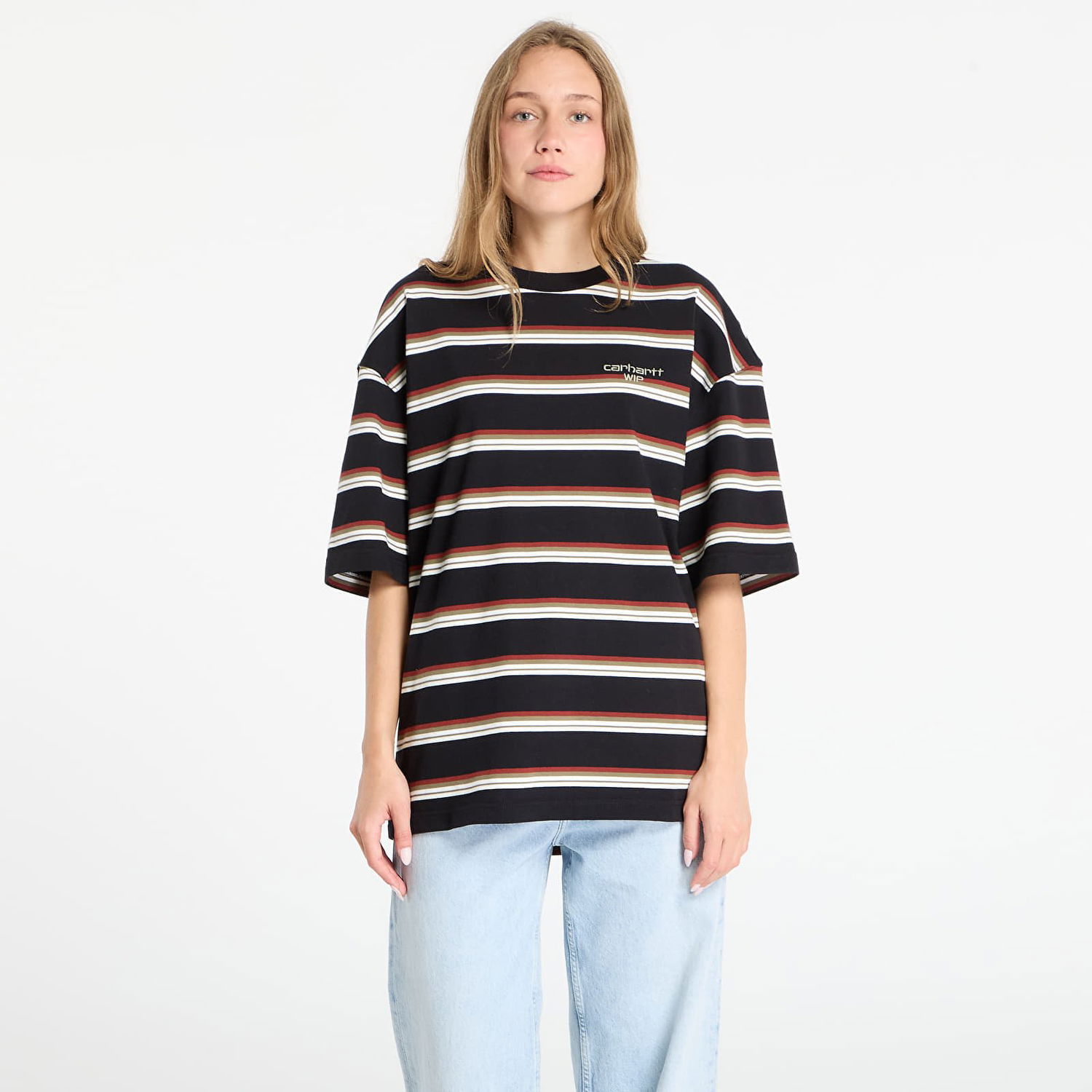 Футболка Carhartt WIP Carhartt WIP S/S Holm Stripe T-Shirt чорний | I035302.37DXX, 1