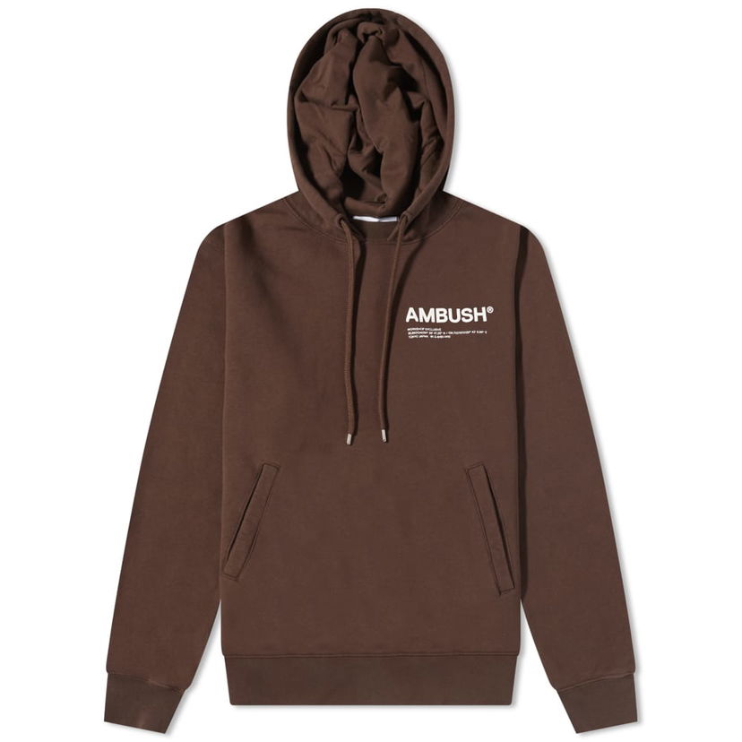 Світшоти Ambush Ambush Workshop Logo Popover Hoodie Коричневий | BMBB012S22FLE0016410