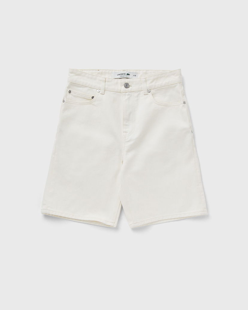Шорти Lacoste Lacoste Straight Fit Denim Bermuda Shorts білий | FH9932-70V