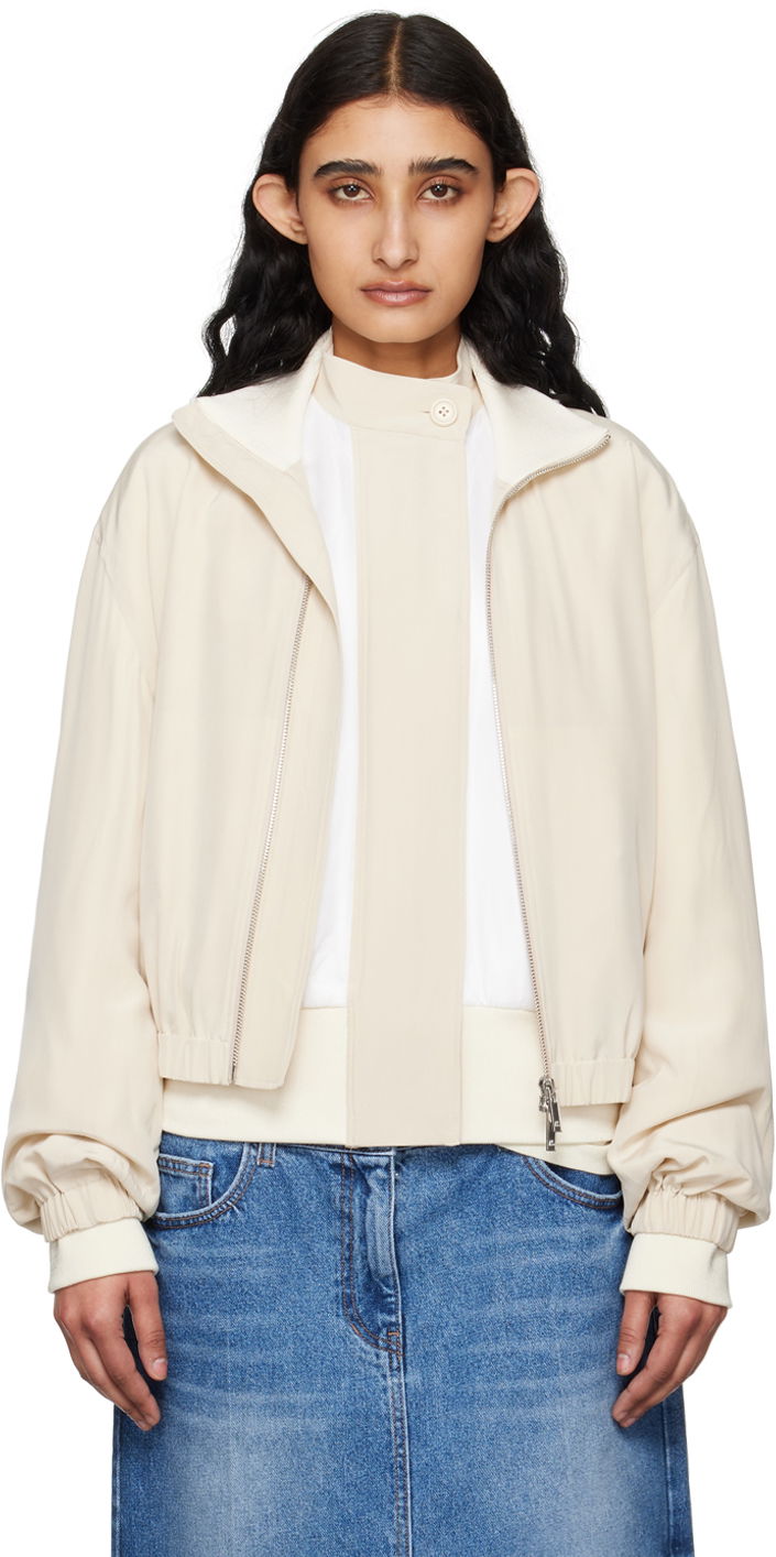 Куртка бомбер Helmut Lang Helmut Lang Bomber Jacket бежевий | O04HW102