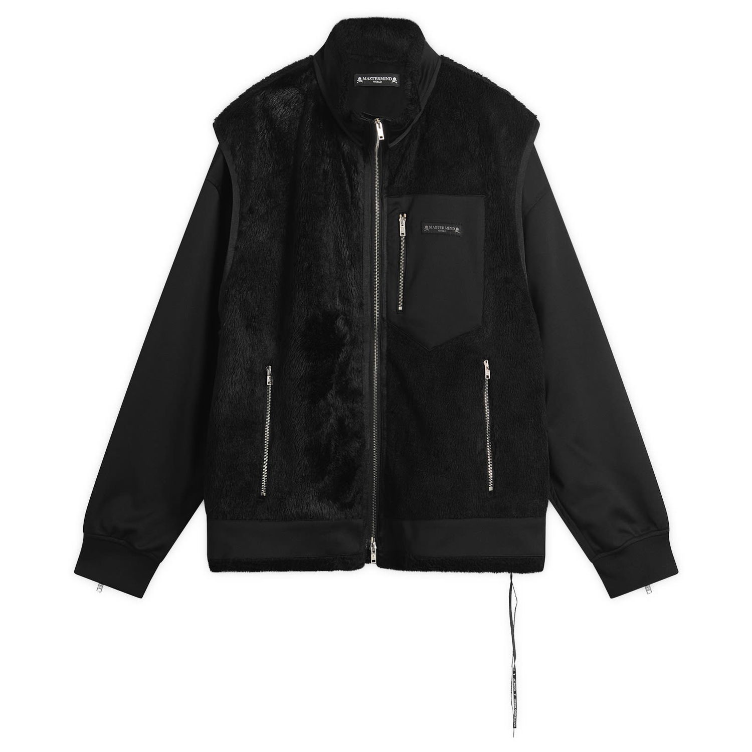 Куртка Mastermind WORLD Layered Sherpa Jacket чорний | MW25S15-BL032-905, 0