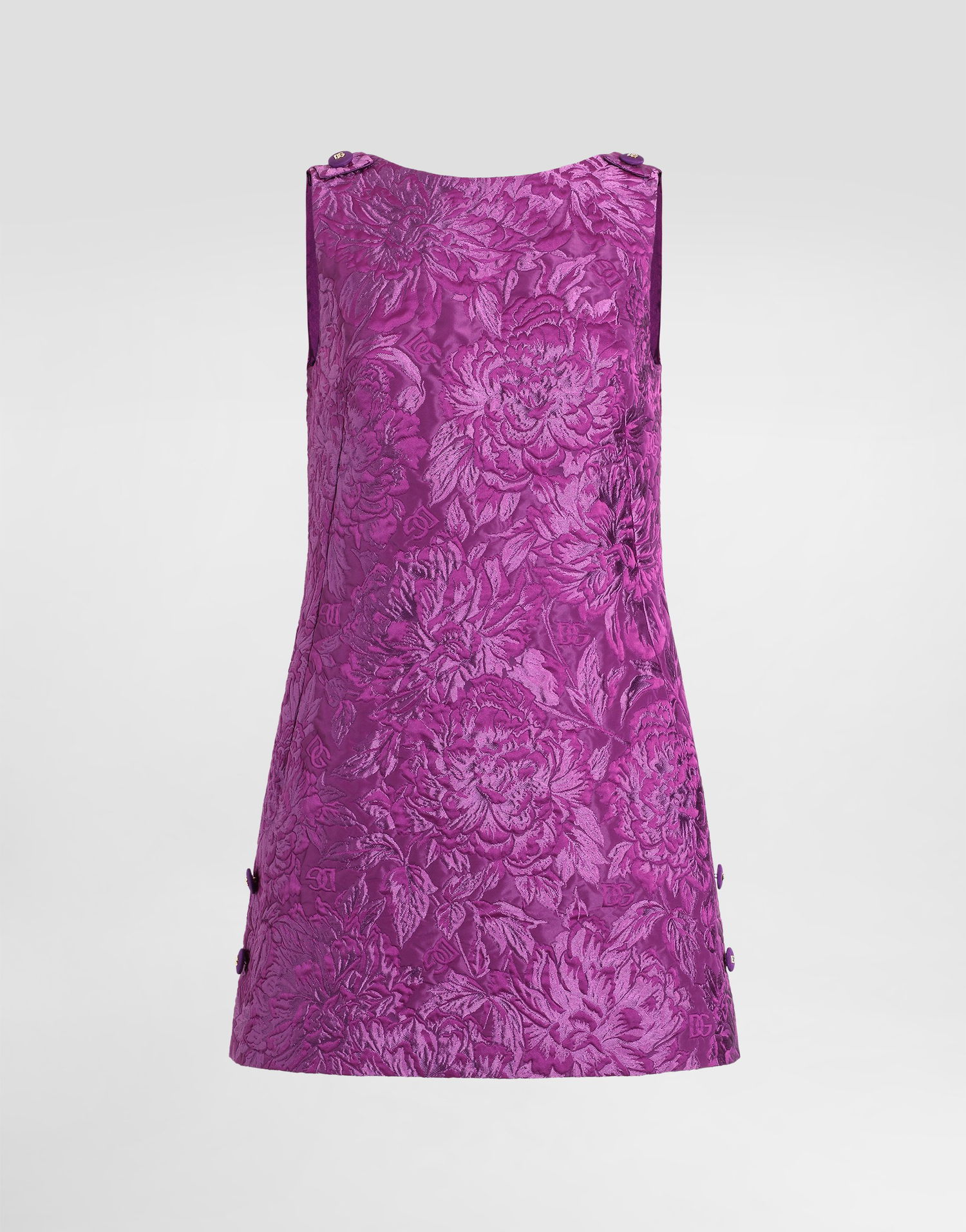 плаття Dolce & Gabbana Dolce & Gabbana Brocade A-Line Mini Dress Фіолетовий | F6TMLTHJMQOF0571, 0