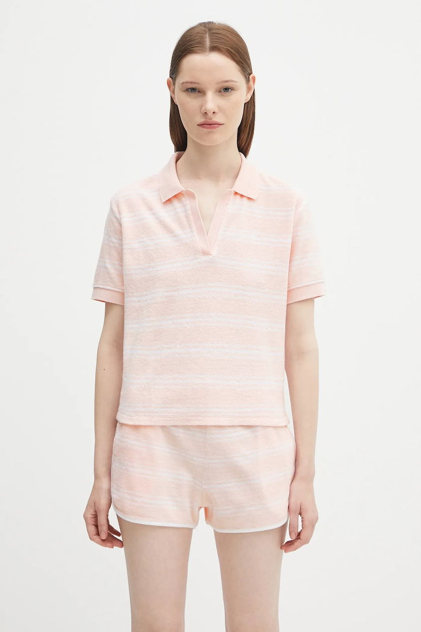 Спортивний костюм Sporty & Rich Sporty & Rich Src Terry Polo Shirt and Shorts Set Рожевий | TO001620302ST65
