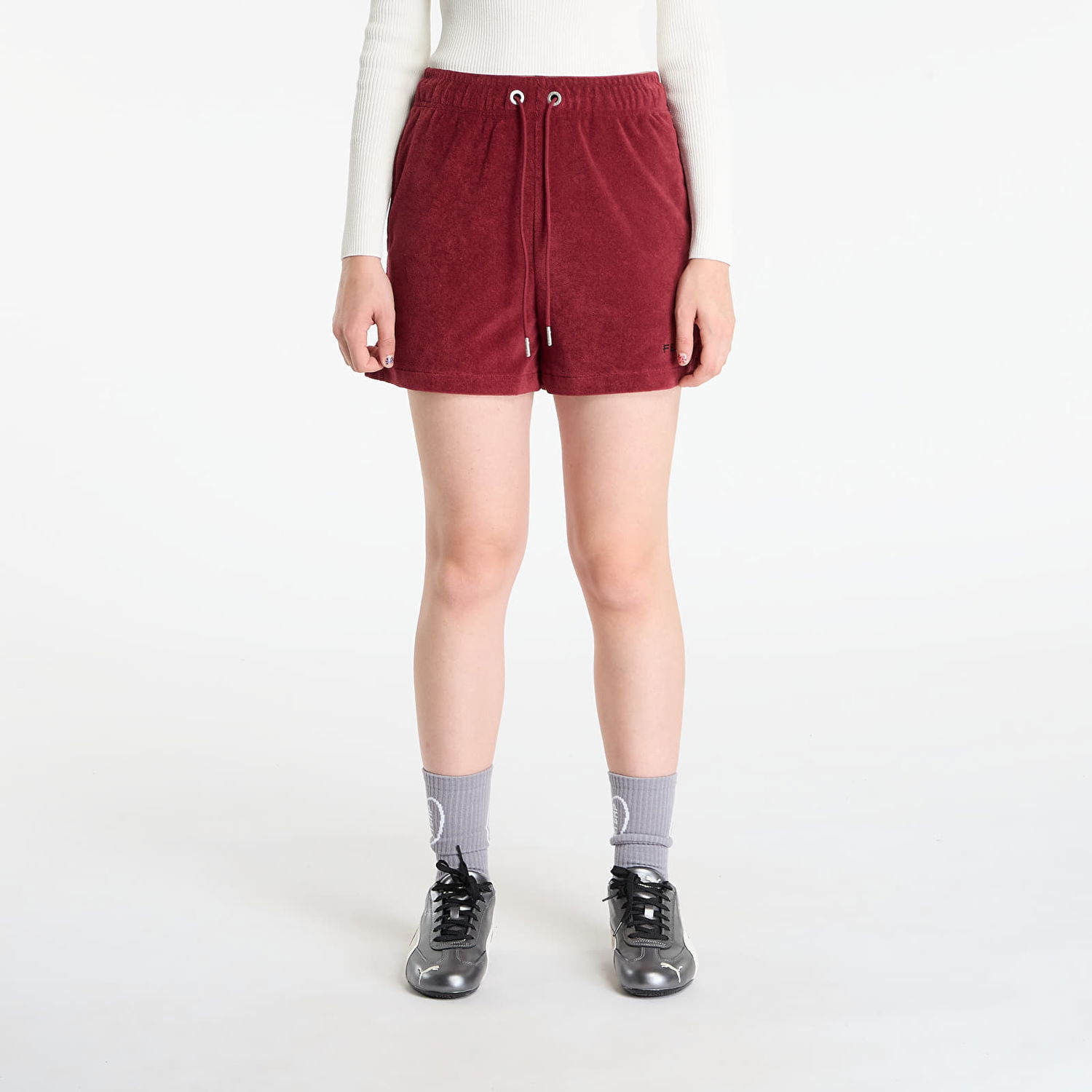Шорти Puma FENTY Towel Terry Track Short Team Бордовий | 63540590, 0