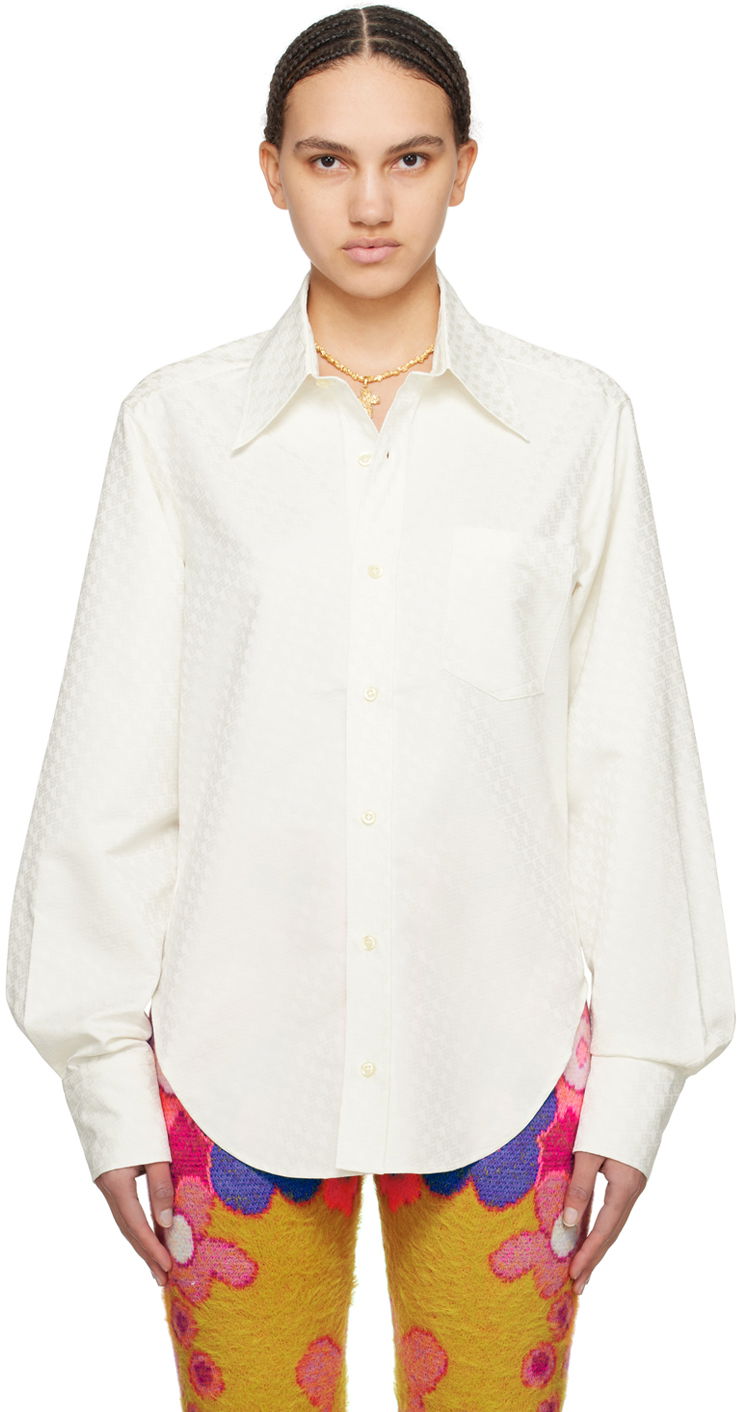 Сорочка ERL White Button-Up Shirt білий | ERL08B002