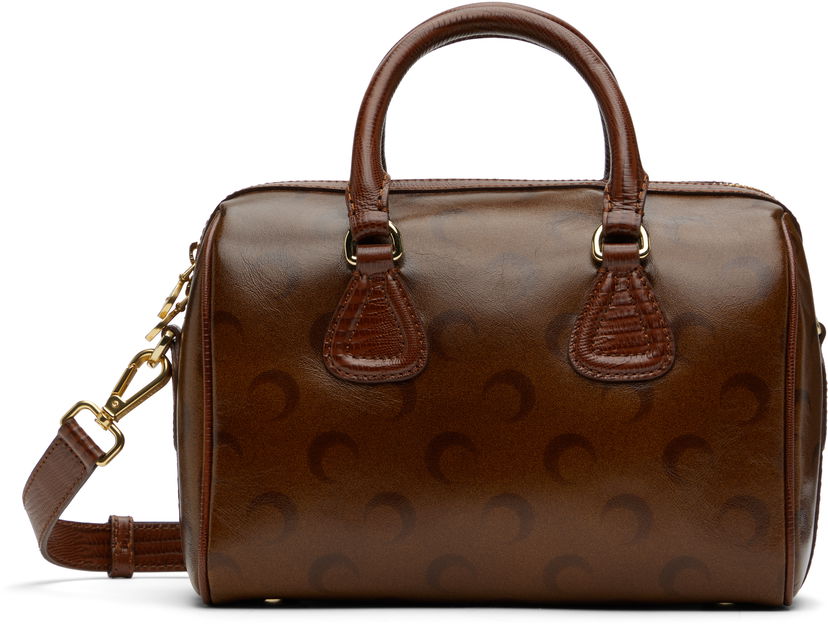 Сумочка Marine Serre Marine Serre Moon Airbrushed Leather Strike Bag Коричневий | WBA019A CLEA0053