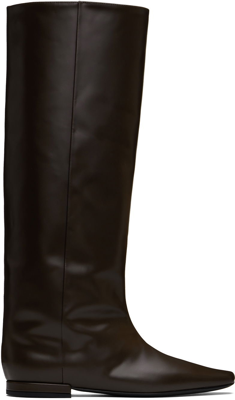 Одяг Loulou de Saison Loulou de Saison Lirone Tall Boots Коричневий | LIRONE