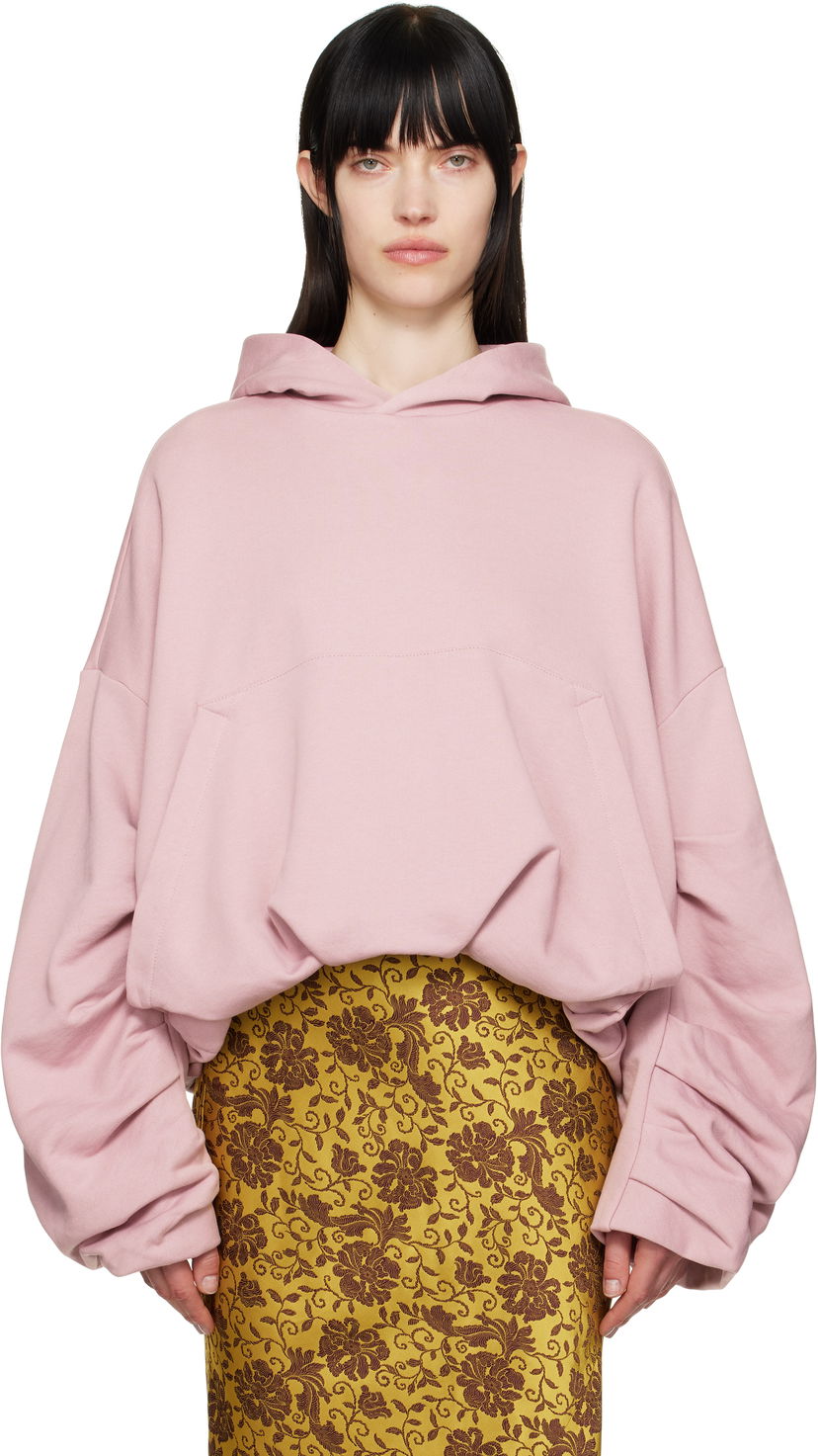 Світшоти Dries Van Noten Dries Van Noten Draped Hoodie Рожевий | 251-011106-1610