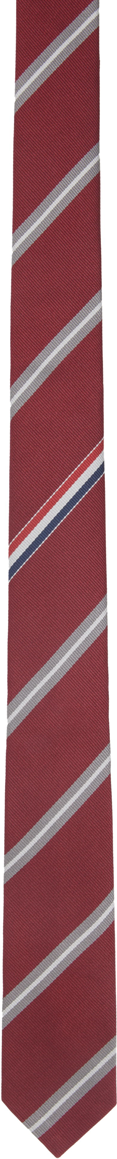 Шарф Thom Browne Thom Browne Jacquard Classic Tie Червоний | MNL001A-F0954