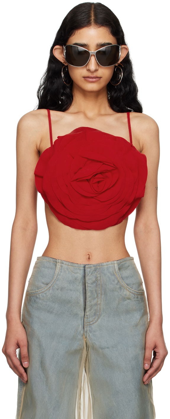 Кроп-топи Blumarine Blumarine Rose Tank Top Червоний | P444C084A