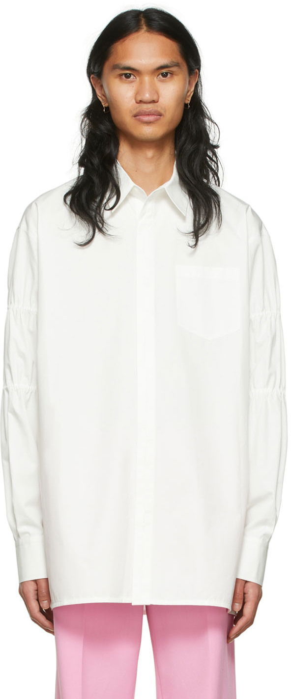 Сорочка We11done Cotton Oversized Shirt білий | WD-BL1-22-141-M-WH