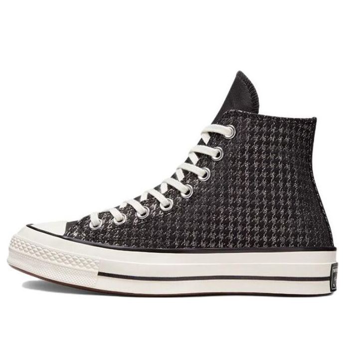 Кросівки та взуття Converse Chuck 70 High Houndstooth Shine чорний | A04277C, 0