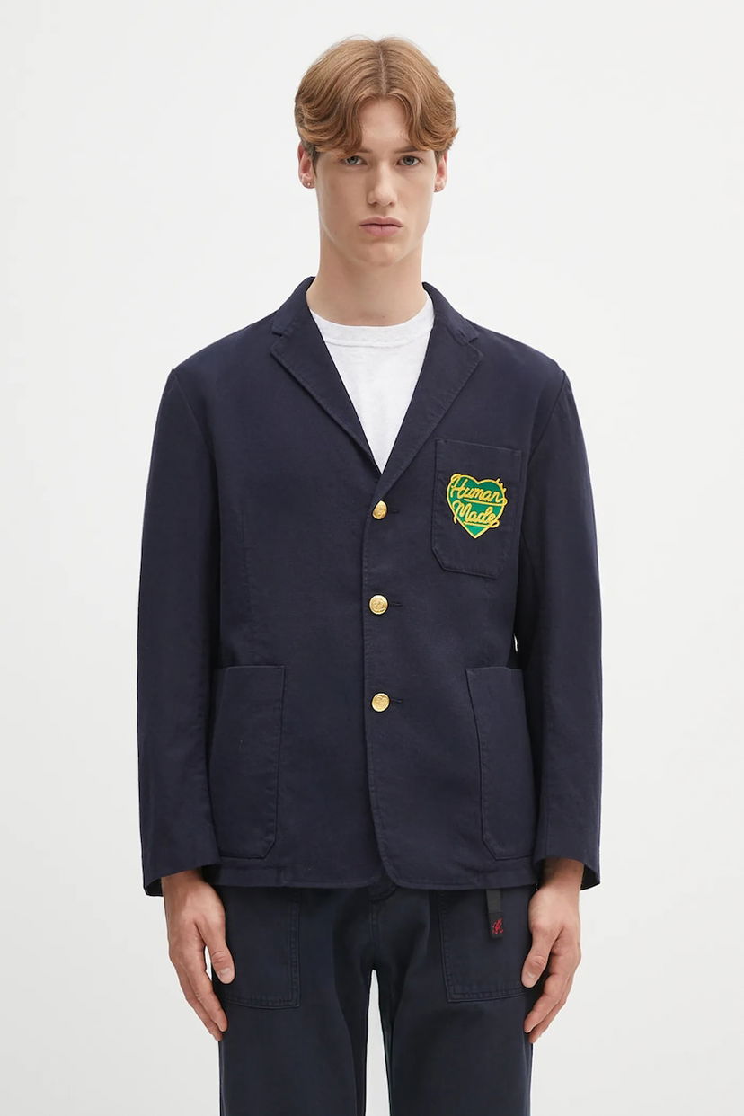 Куртка Human Made Human Made Wool Blend Blazer темно-синій | HM29JK022