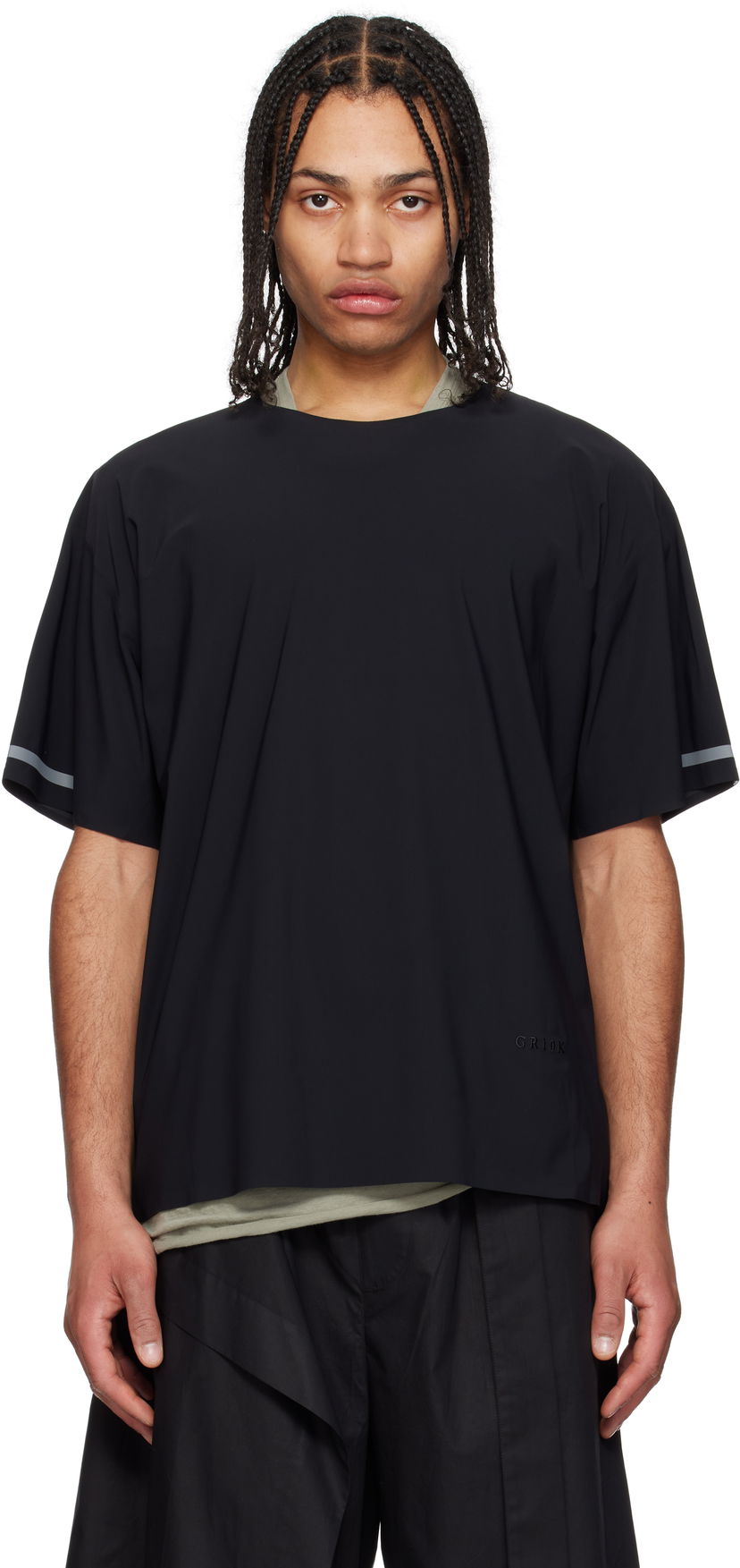 Футболка GR10K GR10K Render Ultrasound T-Shirt чорний | BGA22127CL