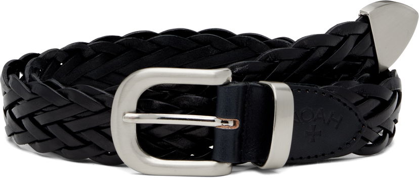 Ремені Noah Noah Braided Leather Belt чорний | A291FW24BLK
