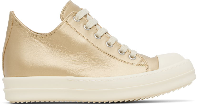Кросівки та взуття Rick Owens Rick Owens Hollywood Low Sneaks Металік | RO01E7891 LLPM