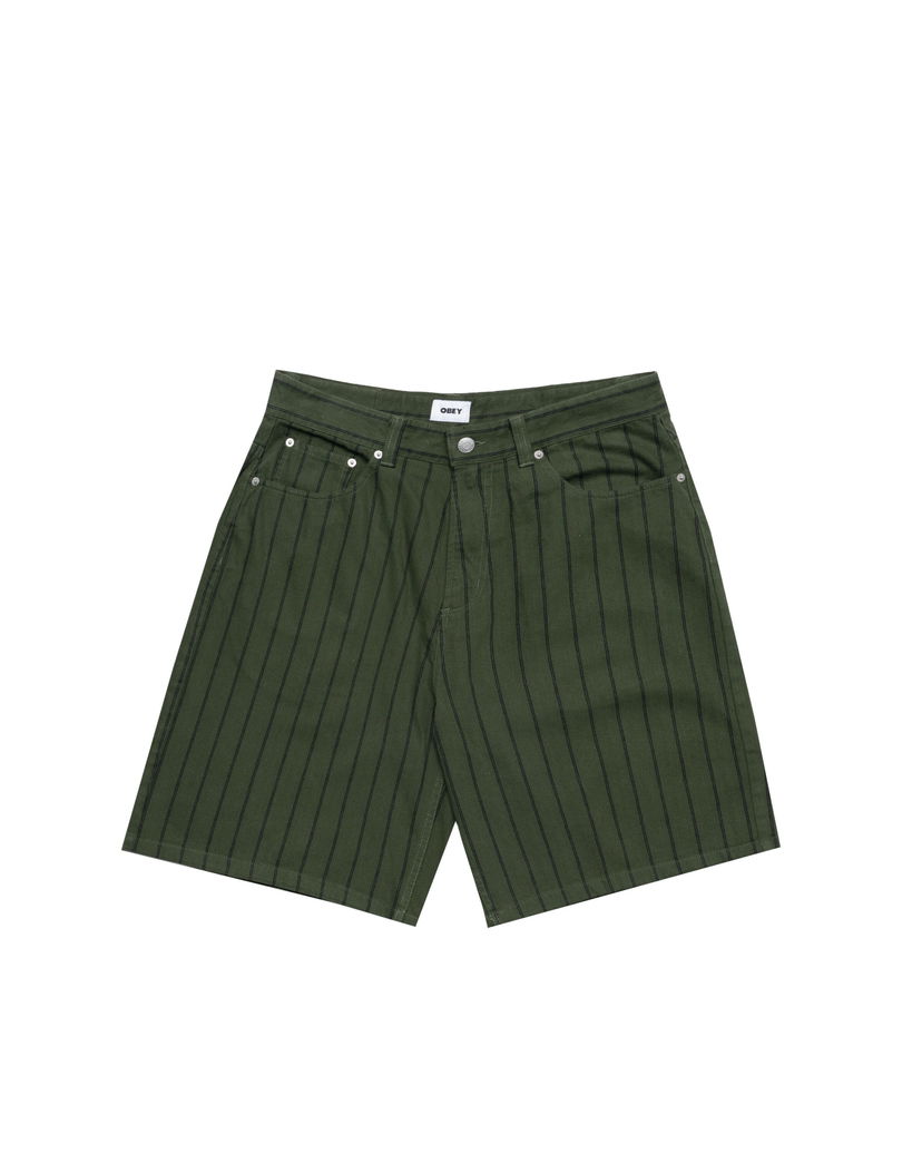 Шорти OBEY Obey Stripe Baggy Denim Shorts Зелений | 172100094-DBM