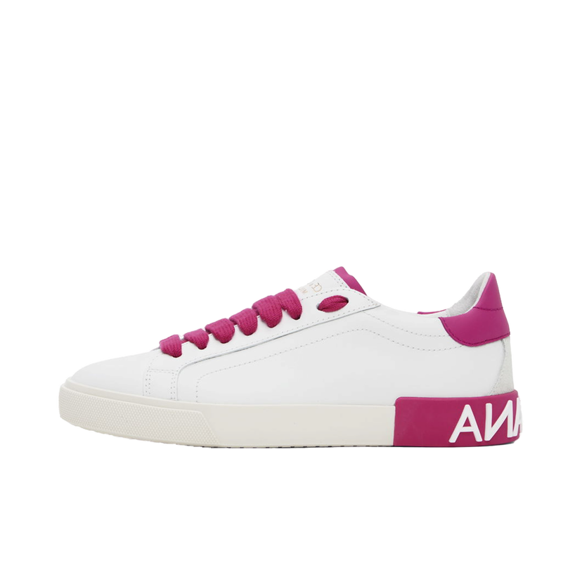 Кросівки та взуття Dolce & Gabbana White Portofino Vintage Sneakers білий | CK2203 AM779