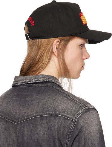 Кепка DSQUARED2 Dsquared2 Logo Patch Cap чорний | BCM0901-05C00001-2124, 2