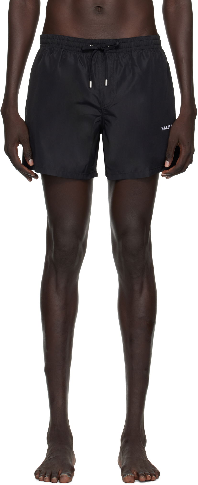 Купальники Balmain Balmain Logo Swim Shorts чорний | BWB641580