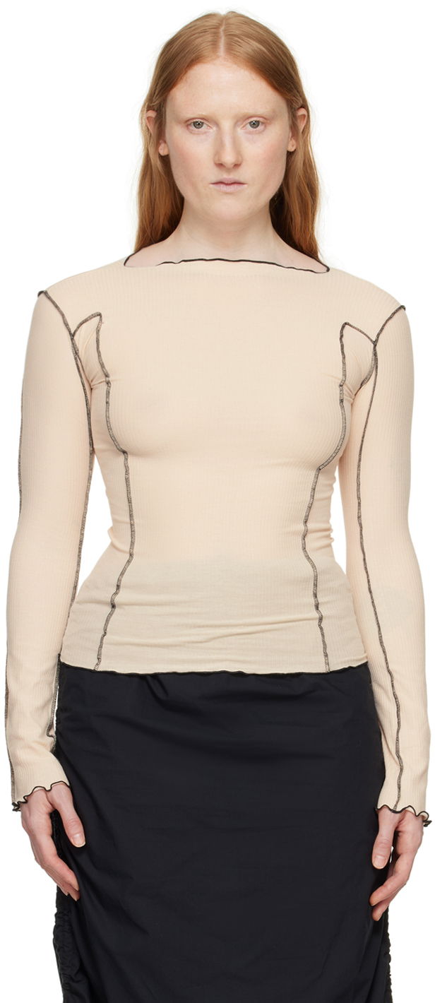 Футболка Baserange Long Sleeve T-Shirt бежевий | TTML-RB-SU24