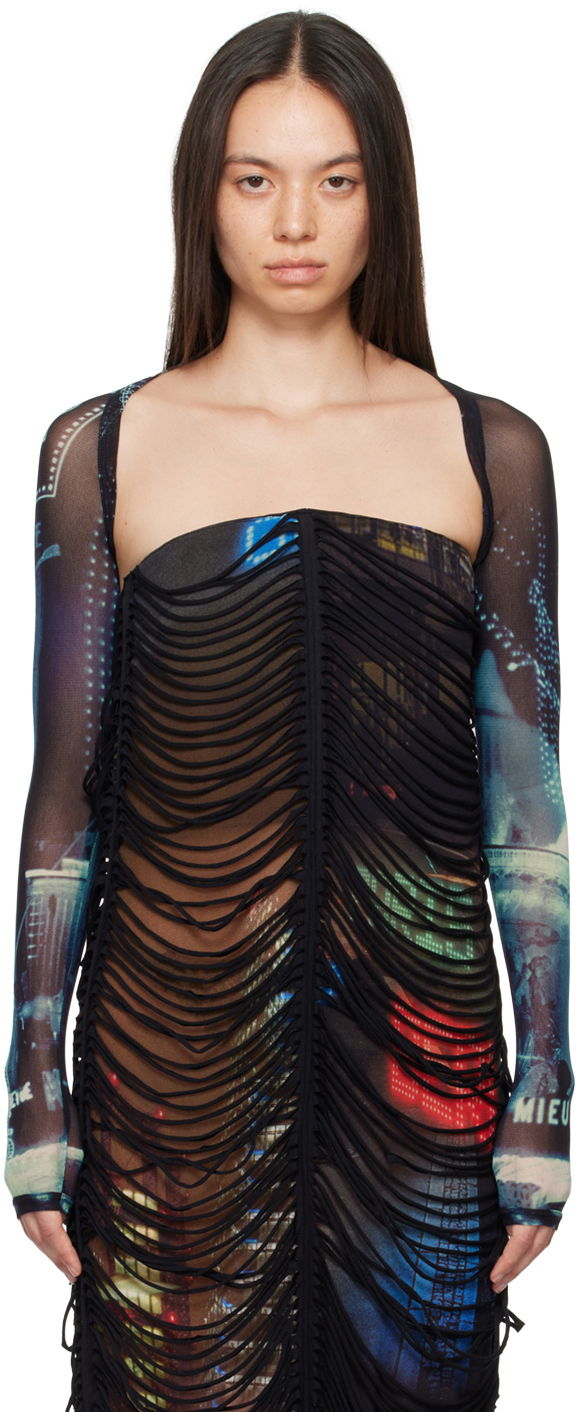 Футболка Jean Paul Gaultier Gaultier 'The Pigalle' Bolero Top Різнокольоровий | 24/30-F-TO207-T552-59560100
