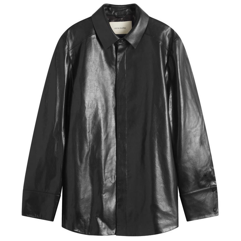 Сорочка Entire Studios Entire Studios Legacy Leather Shirt, Size Small чорний | ESU-S25-13008-BL