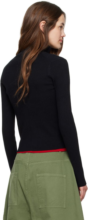 Cветр JW Anderson JW Anderson Fitted Zip-Up Sweater чорний | KW1353-YN0398, 2