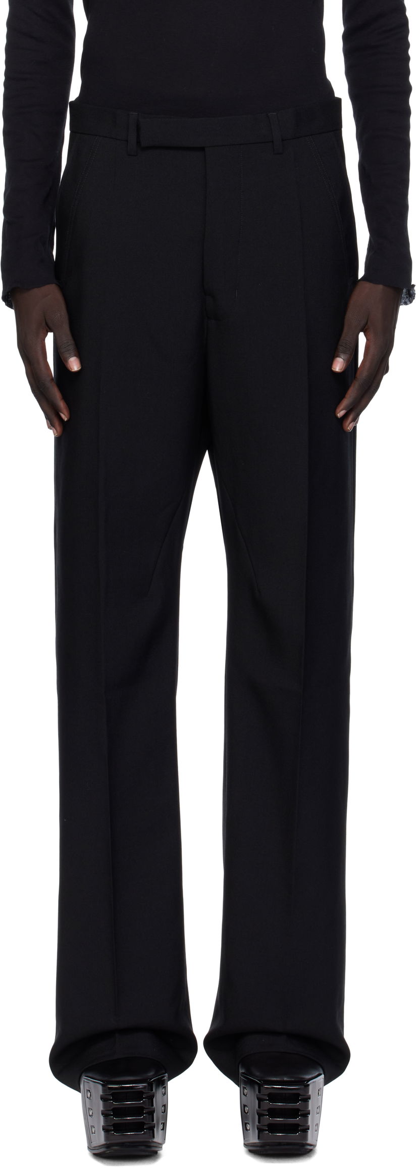 Штани Rick Owens Rick Owens Concordians Tailored Geth Trousers чорний | RU02E1352 WGP