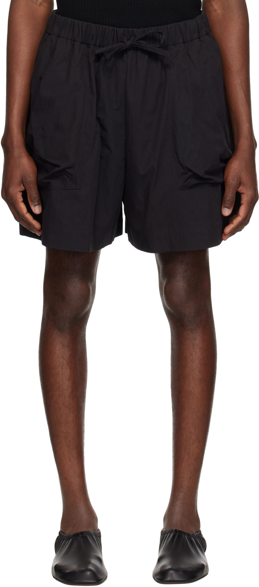 Шорти Simone Rocha Simone Rocha Cargo Pocket Shorts чорний | 4140 1219