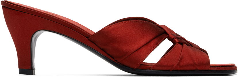 Догляд за взуттям The Row The Row Soft Knot Heeled Mules Червоний | F1499-W326