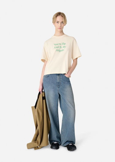 Футболка AXEL ARIGATO Printed T-Shirt with Short Sleeves бежевий | A3010002, 6