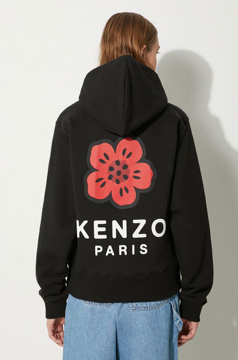 Світшоти KENZO Boke Placed Hoodie With Print чорний | FE62SW1624MT.99J
