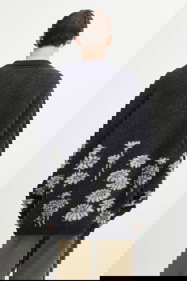 Cветр 032C Melting Daisies Wool Blend Polo Sweater темно-синій | F25.URK.0432.000, 2