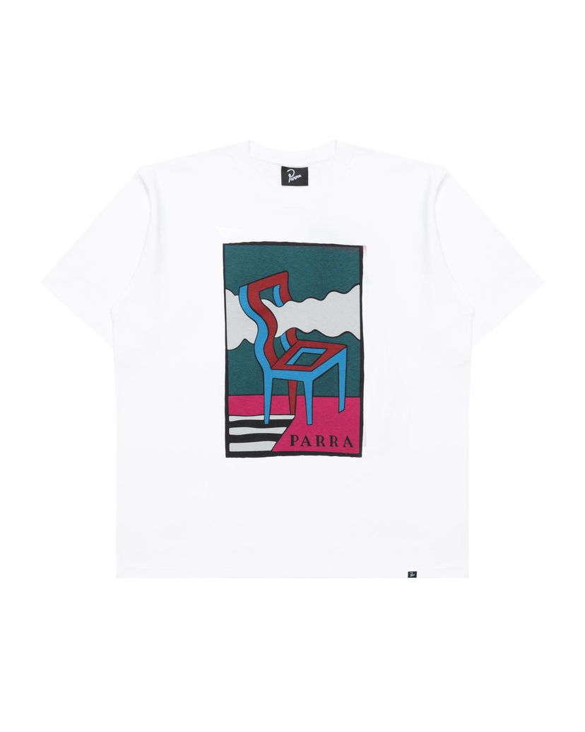 Футболка By Parra Parra Smoke Chair Graphic T-Shirt білий | 53500