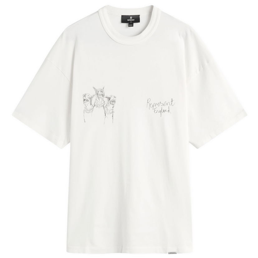 Футболка Represent Clo Represent Hand Drawn Thoroughbred Dogs T-Shirt білий | MLM100383-72