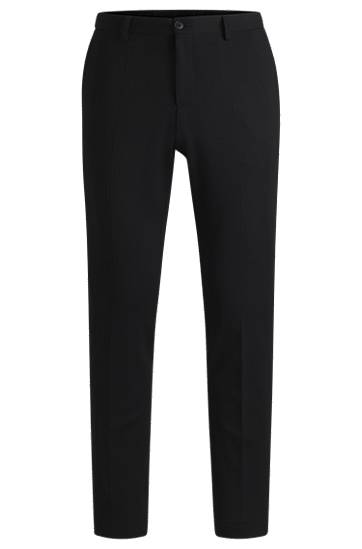 Штани BOSS Slim-Fit Stretch Washable Trousers чорний | 50535084
